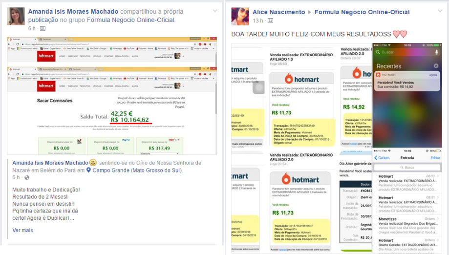 Fórmula Negócio Online - Prova Social