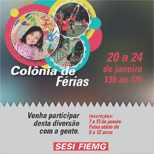 colônia de férias sesi em janeiro