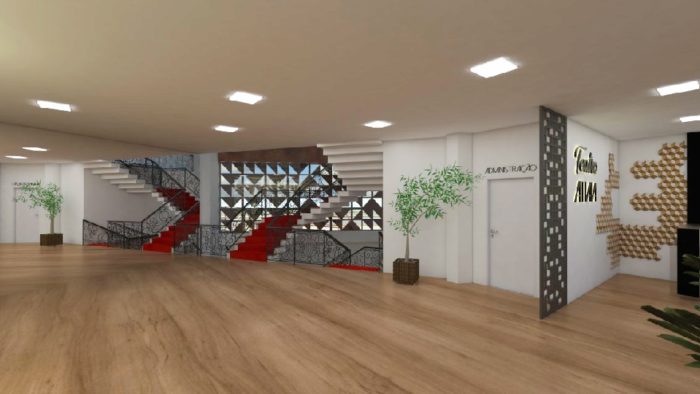 Projeto prevê modernização de todos os espaço do teatro obra de modernização do teatro atiaia está parada