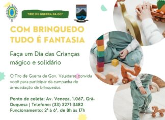 TG faz campanha de arrecadação de brinquedos em Valadares tg faz campanha de arrecadação de brinquedos