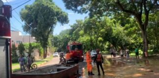 cabo de aço da balsa que faz o trajeto ilha são paulo se rompe