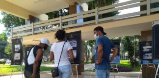 Exposição de fotos históricas pode ser vista no térreo da prefeitura