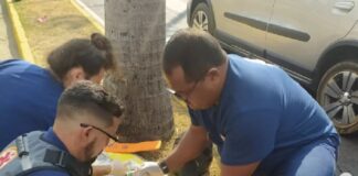 Durante capacitação, Samu atende vítimas de acidente na JK